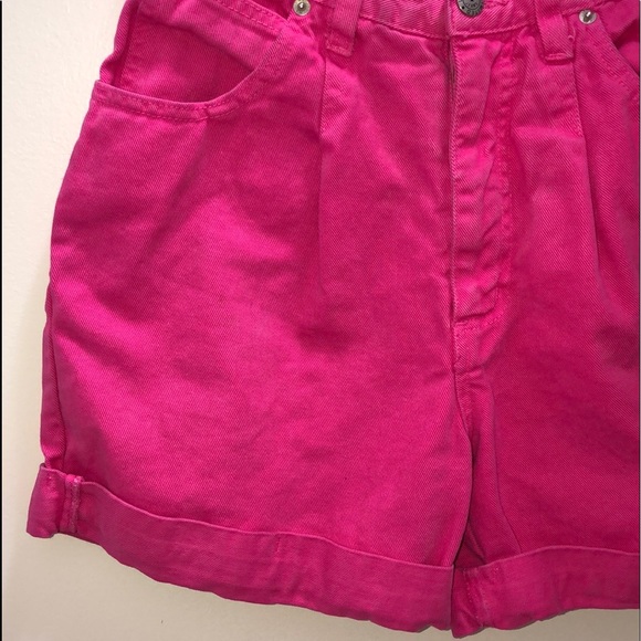Vintage High Rise Pink Jean Shorts - Picture 4 of 10
